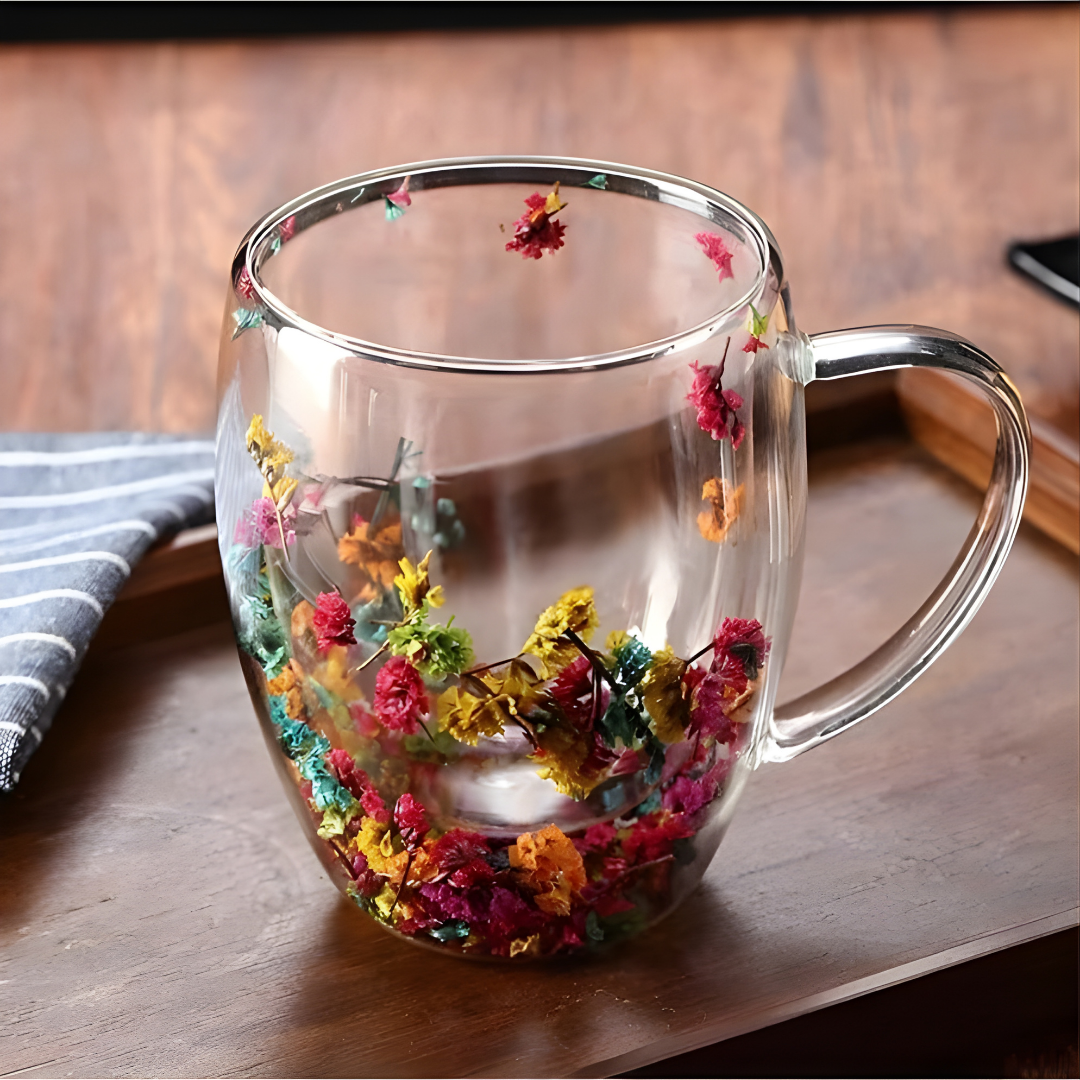 Çiçekli Bardak - 250ML