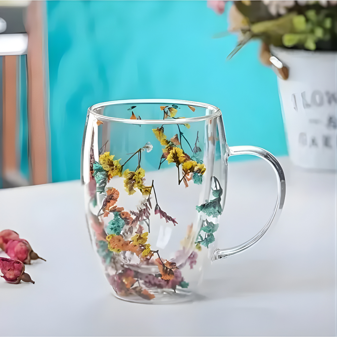 Çiçekli Bardak - 250ML